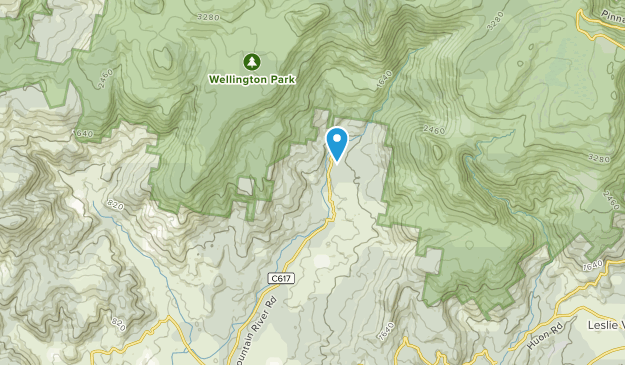 Mountain River, Tasmanie Map