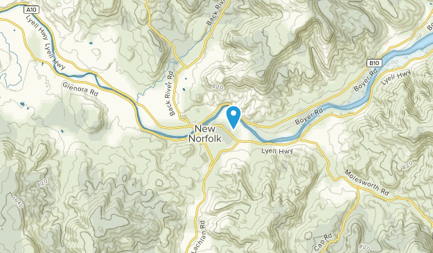 New Norfolk, Tasmania Map