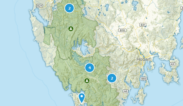Southwest, Tasmania Map