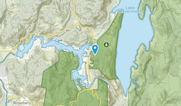 Tullah, Tasmania Map
