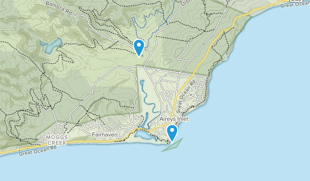 Aireys Inlet, Victoria Map