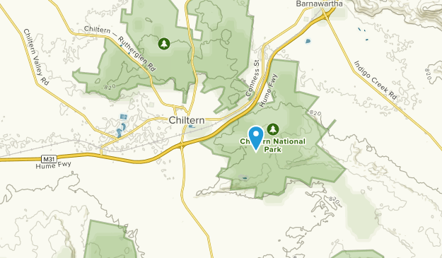 Chiltern, Victoria Map