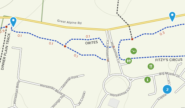 Dinner Plain, Victoria Map
