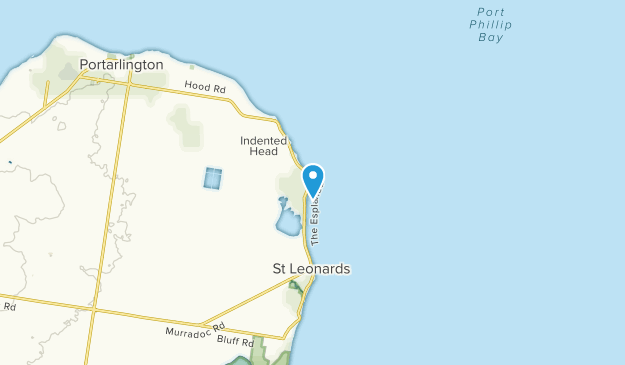 Indented Head, Victoria Map