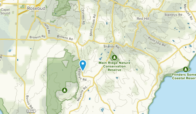 Main Ridge, Victoria Map