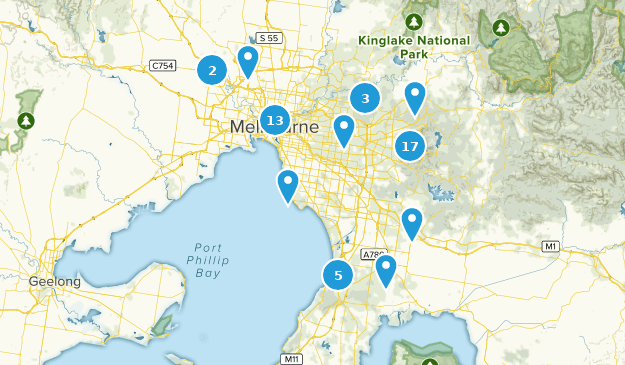 Melbourne City Centre, Victoria Map