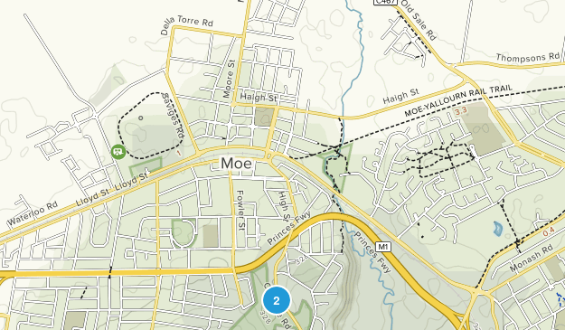 Moe - Newborough, Victoria Map