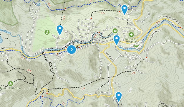 Warburton, Victoria Map