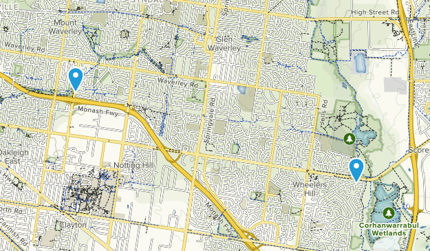 Wheelers Hill, Victoria Map