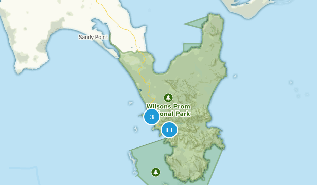 Wilsons Promontory, Victoria Map