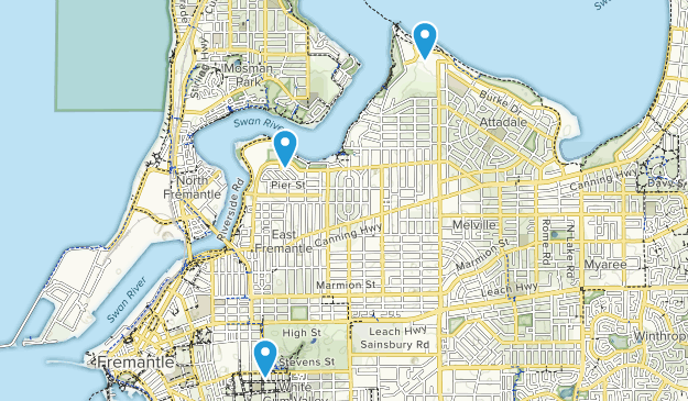 Bicton, Australie-Occidentale Map