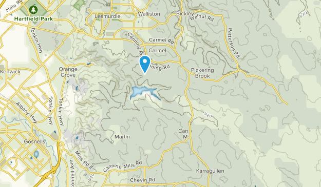 Canning Mills, Australia Occidental Map