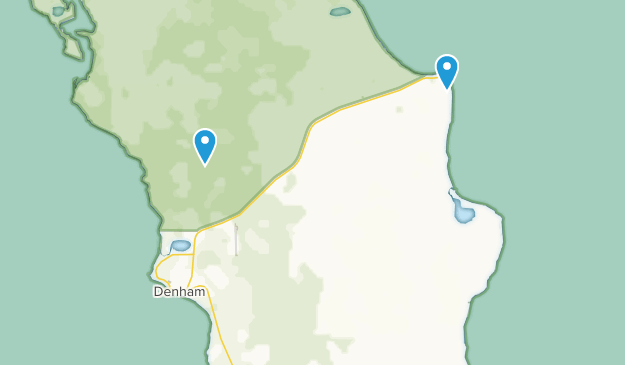 Denham, Western Australia Map