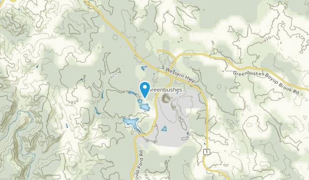 Greenbushes, Australie-Occidentale Map