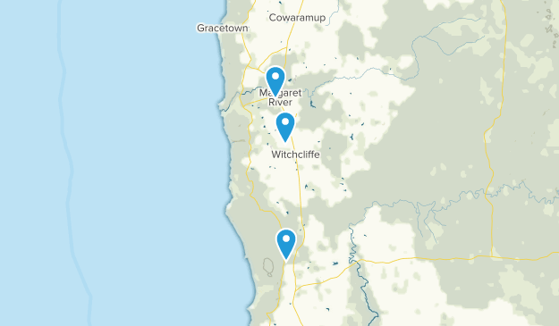 Margaret River, Western Australia Map
