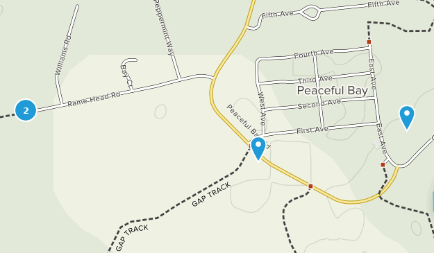 Peaceful Bay, Australie-Occidentale Map