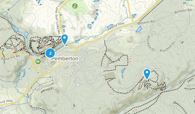 Pemberton, Australia Occidental Map