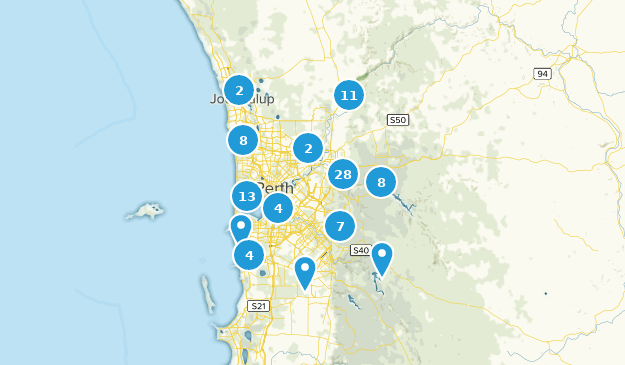 Perth, Western Australia Map