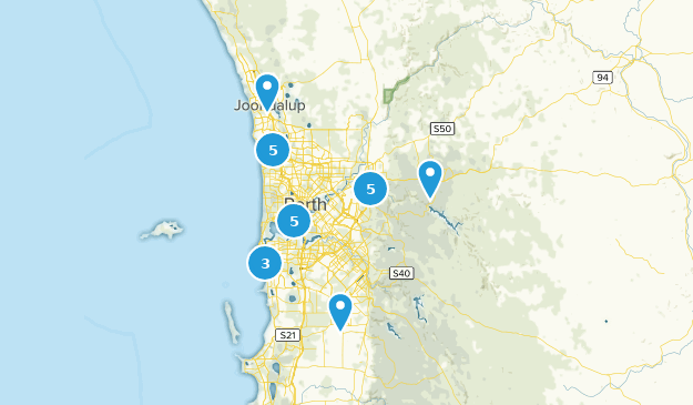 Perth, Western Australia Map