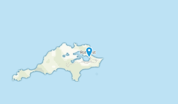 île Rottnest, Australia Occidental Map