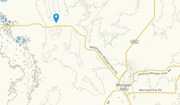 Wongan Hills, Western Australia Map