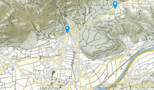 Hall en Tyrol, Tyrol Map