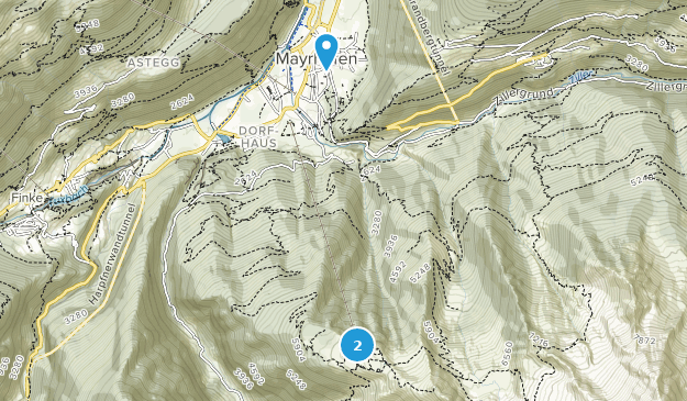 Mayrhofen, Tirol Map