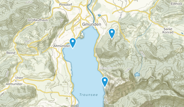 Gmunden, Alta Austria Map