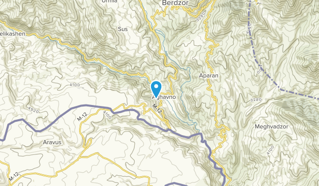 Aghavno, Lankaran Map