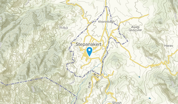 Stepanakert, Xocavənd Map