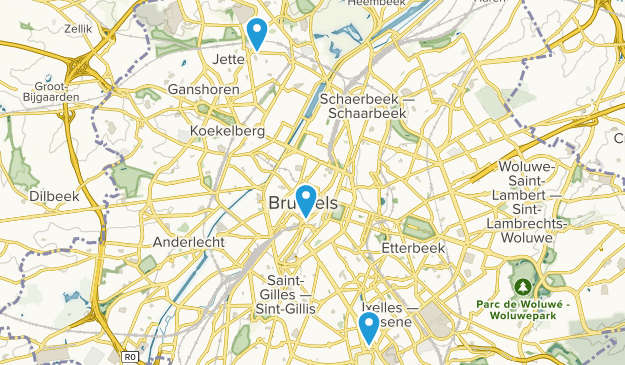Brussels, Región de Bruselas-Capital Map