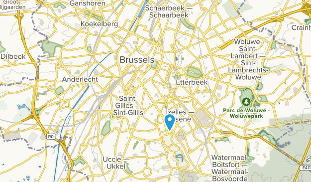 Arrondissement Brussel-Hoofdstad, Brussels-Capital Region Map