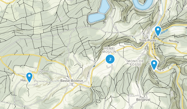 Trois-Ponts, Province de Liège Map