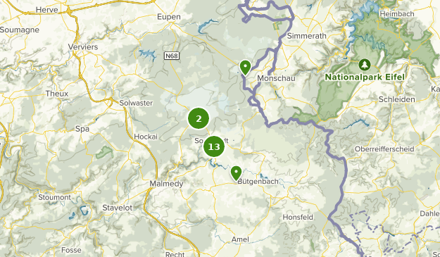 Waimes, Liège Map