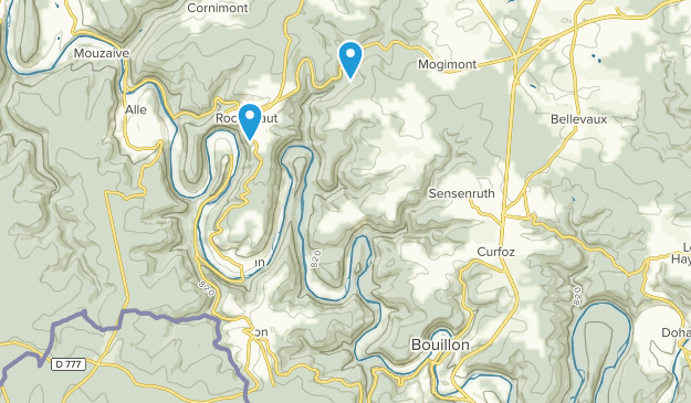 Bouillon, Provinz Luxemburg Map