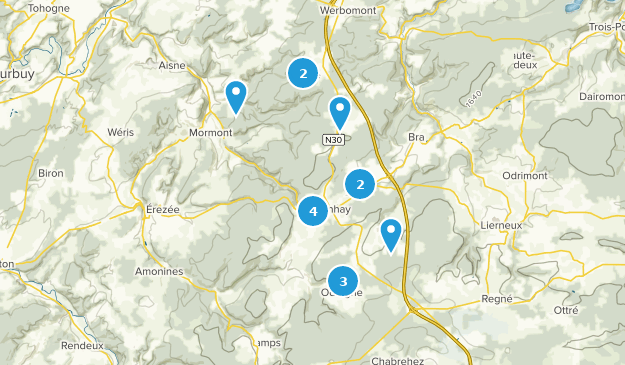Manhay, Province de Luxembourg Map