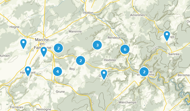 Marche-en-Famenne, Provinz Luxemburg Map