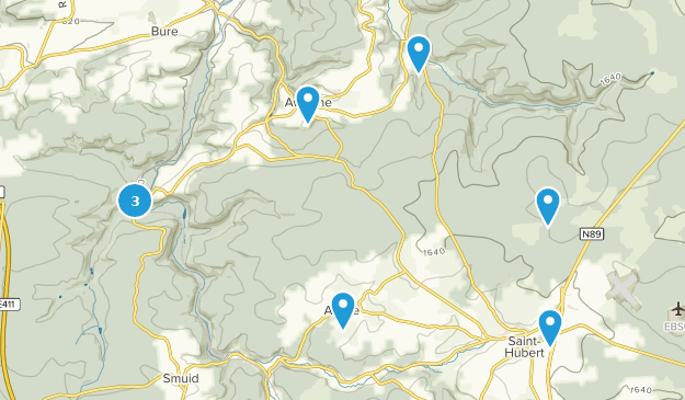 Saint-Hubert, Provinz Luxemburg Map