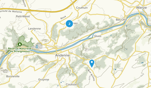 Andenne, Provinz Namur Map