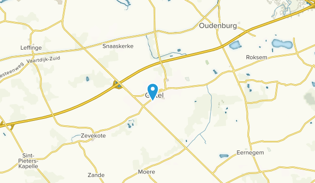 Gistel, Provincia de Flandes Occidental Map