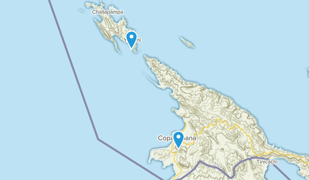 Copacabana, La Paz Map
