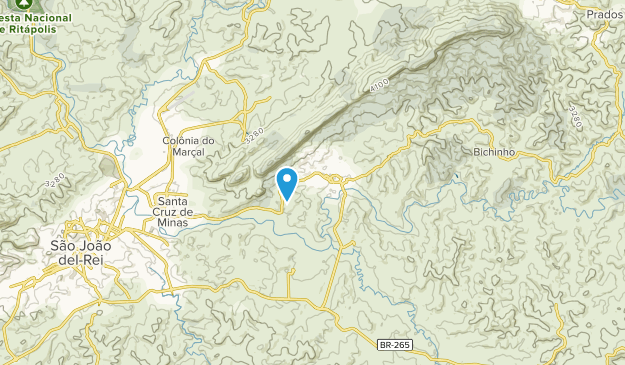 Tiradentes, Minas Gerais Map