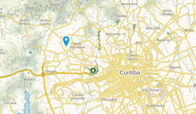 Curitiba, Parana Map