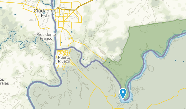Foz do Iguaçu, Parana Map