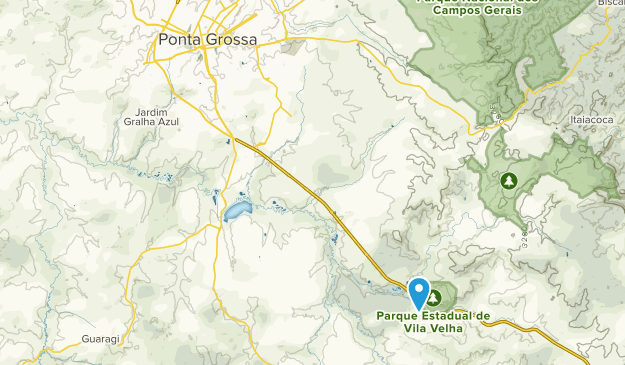 Ponta Grossa, Parana Map
