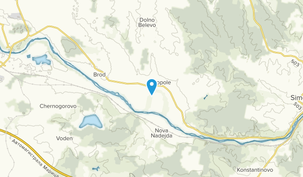 Zlatopole, Haskovo Map