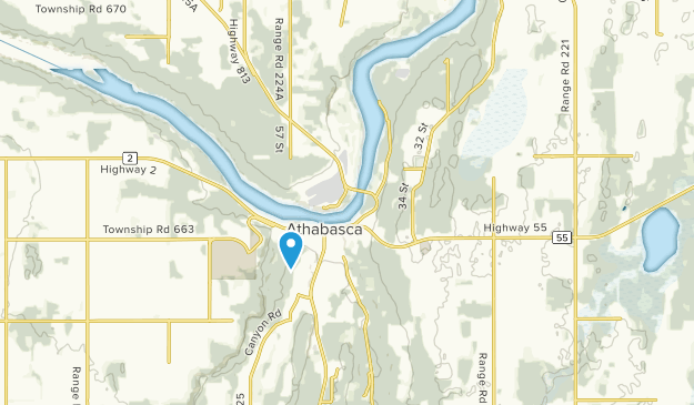 Athabasca, Alberta Map
