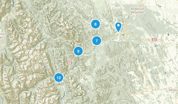Bragg Creek, Alberta Map