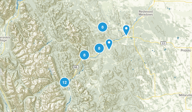 Bragg Creek, Alberta Map