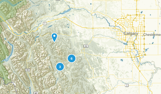 Bragg Creek / Kananaskis, Alberta Map